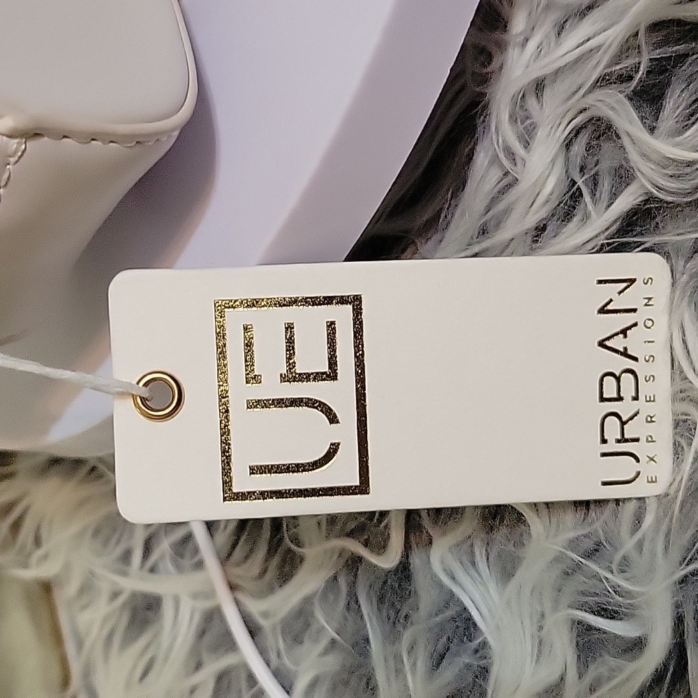 Urban Expressions Ivory “Julia” Shoulder Bag NWT – Vegan Leather - Picture 7 of 11